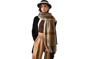 Adicloz Sciarpa Donna Inverno Moda, Donna Inverno Scialle Wrap Maglia Scialle Inverno Donna Poncho Donna, Cappotto Grandi Tartan Stola Pashmina Nappe morbido