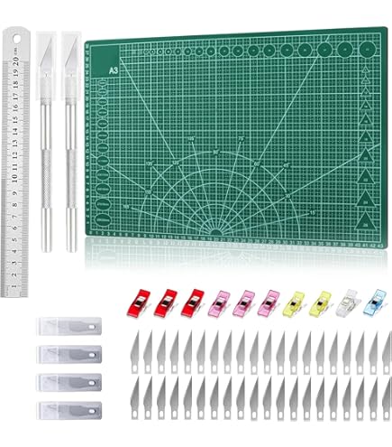 Righello Taglierina Bringmann 35cm Con 3 Rotelle E Tappetino - Per Tagli Dritti, Ondulati E Perforazioni - Foto 8