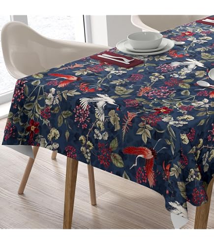 Le linge de Jules Nappe Anti-Taches Astrid Rouge - Taille