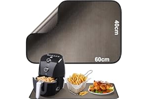 ALCKIJY 40 x 60 cm Tappetini antincendio | fibra di vetro desktop ginocchiera | fritto ginocchiera | dell’aria per la prevenzione degli incendi in silicone caffettiera microonde antiscivolo impermeabili