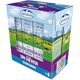 Central Lechera Asturiana Lactose Free Milk Semi-skimmed Brik Pack 6x1L