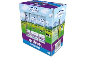 Central Lechera Asturiana Leche Sin Lactosa Semidesnatada Brik Pack 6x1L
