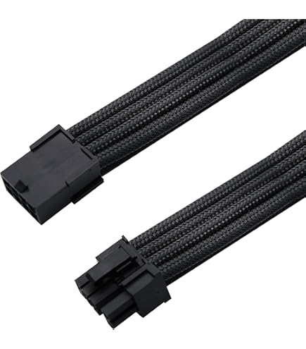 Shakmods, Connettore Molex Con 2 Power SATA, Cavo Splitter, 30 Cm, Involucro Nero - Foto 6