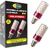 CLAR - Melatonin Red Night Light, Baby Red Light, Sleeping Bulb, 8W E14 (Pack 2)