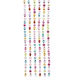 Baker Ross AG219 Flower & Teardrop Self Adhesive Gem Stickers, Embellishments for Kids Arts and Crafts (Pack of 138), Assorte