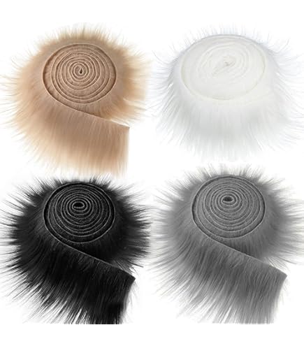 Nastro In Pelliccia Sintetica - Strisce Da 1 Metro Per Cucito - Foto 2