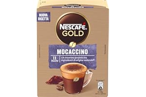 NESCAFÉ Gold Mocaccino Caffè Solubile con Cacao, 11 Bustine 88g