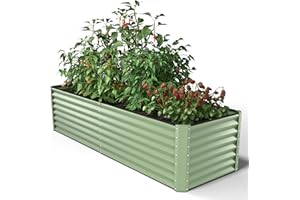 UNIGARDIA Jardinière surélevée en métal 180 x 90 x 60 cm – Kit de plate-bande surélevée pour légumes et herbes – Jardinière surélevée en acier inoxydable de qualité supérieure – Durée de vie minimale