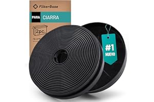 FilterBase® 2 filtros de carbón activo para campana extractora Ciarra CBCF003