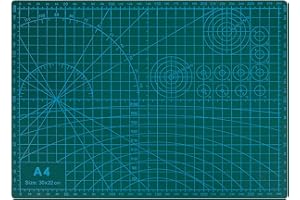 YESALER Tappetino da Taglio A4 Piano da Taglio Versatile Base di Taglio per Patchwork Cucito Artigianato Scrapbooking 30 * 22cm Verde