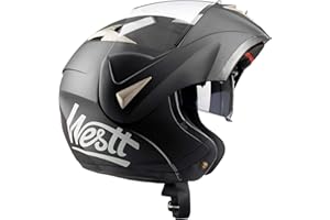 Westt Torque Casque Moto Homme Femme ECE 22.06 Casque Moto modulable mentonnière Protection intégrale Scooter Moto Integral VTT Casque Quad, homologué ECE Dot, Taille S-XL