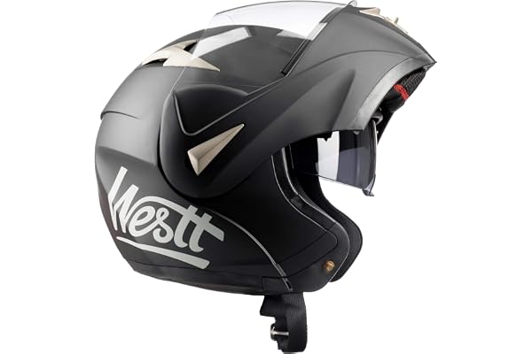 WESTT Casque Moto Modulable ECE 22.06 homologué – Casque Intégral avec Écran Solaire et Visière - Casque Moto Homme et Femme - Casque Jet avec Mentonnière, Intérieur Lavable, pour Scooter, Cyclomoteur