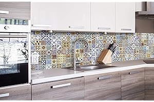 DIMEX Küchenrückwand Folie selbstklebend PORTUGIESISCHE Fliesen | Klebefolie - Dekofolie - Spritzschutz für Küche | Made in EU - 260 cm x 60 cm