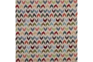 Kt KILOtela - Tela Tapicería, Jacquard Gobelino, Tapizar Sillas, Cojines, Cabecero, Sofá, Bolsos, Resistente al Desgaste, Costura, Ancho 280 cm, Largo a Elección de 50 en 50 cm, Chevron, Multicolor