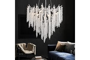 ‎AHXIAOZN AHXIAOZN Modern Kronleuchter Kristall Leuchte,Luxus Kristall Pendelleuchte,Dimmbar Rund Kristall Hängeleuchte,für Esszimmer, Küche, Wohnzimmer, Schlafzimmer, Flur, Café,Bar（Silber，60cm）