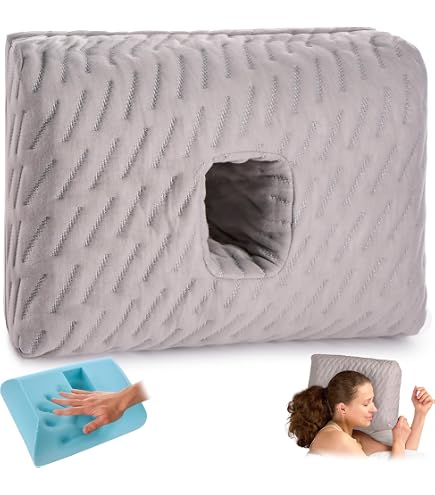Oreiller De Piercing D'Oreille 22,9 Cm En Forme De Beignet - Coussin Confortable Pour Dormir Sur Le Côté