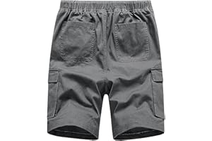 WZYYDS 2023 Short Cargo Homme Short Travail Homme Taille Elastique Pochette Plage Shorts Et Bermudas Homme Pantacourt Cargo Homme Grande Taille Pas Cher Bermuda Homme avec Poche