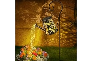 WolinTek Farol Solar Exterior,Lámparas solares Regadera para jardín,Luces LED para Jardín con Luces de Hadas,decoración de jardín Regadera,Luces Solares LED Decorativo para Jardin Patio Camino