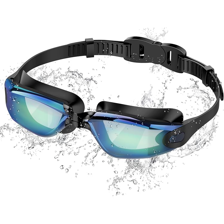 BNGXR Lunettes De Natation Anti-Buée Anti-UV – Étanchéité Parfaite, Confort Adulte Et Jeune, Sans Fuite
