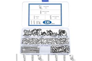 MAUUUBA 130 Pièces Taquet Etagere, 5mm 6mm Chevilles de Support d'étagère, Support Etagere en Métal, Taquets pour étagères, Support étagère pour Armoire, Placard étagère en Verre, Meubles - 4 Styles