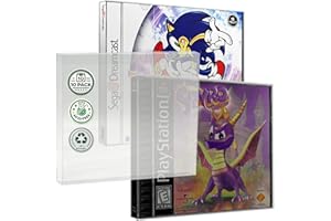 MALKO Video Game Protector Case Compatible with: PS1 | Sega Dreamcast & Music CD Jewel Case | 10 Pack
