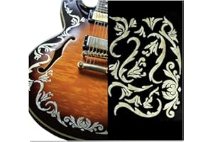 INLAYSTICKERS Inlay Stickers für Gitarren & Bass - Bob Weir's Cowboy Fancy Vine - Alt Weiß Perle