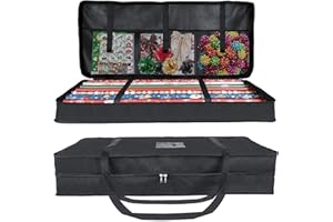 Priksia Christmas Wrapping Paper Storage Bag, Gift Wrap Storage for Paper Rolls, Heavy Duty Sturdy 600D Oxford Fabric Waterproof Wrapping Paper Organizer for Bows, Tags & Ribbons