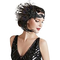 Fascia Capelli Anni '20 Con Piume E Strass - Stile Grande Gatsby Per Feste In Maschera E Matrimoni - Foto 9