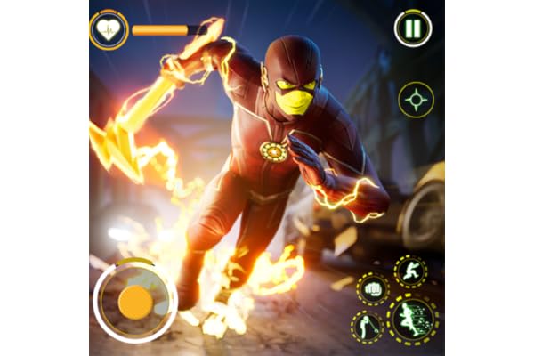 Juegos de héroes a la velocidad de la luz: juego de lucha en una ciudad de superhéroes voladores