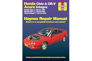 Honda Civic (1996-2000), CR-V (1997-2001) & Acura Integra (1994-2000) Haynes Repair Manual (USA): Honda Civic 1996 Through 2000, Honda Cr-v 1997 ... 2000 (Hayne's Automotive Repair Manual)