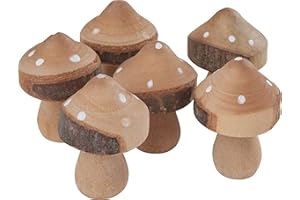 VBS 6 funghi decorativi da giardino, decorazione autunnale, a pois