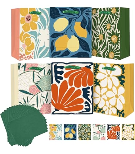 Mophorn Sacchetti di Carta Kraft con Manici 457 x 178 x 483 mm, Grandi