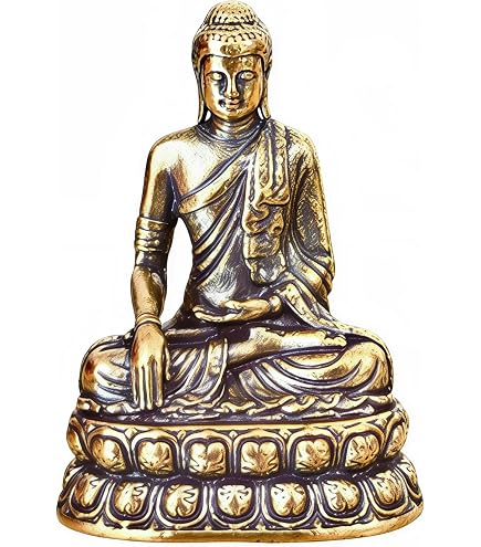 Meditierende Buddha-Statue Aus Messing – Vintage Deko Für Zuhause, Tisch & Büro