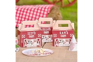 Ginger Ray Anpassbare Bauernhofmotiv Partybox, Tierdruck, Mehrfarbig, 15 Piece Set
