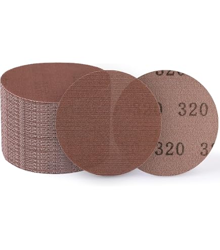 10 Dischi Abrasivi 125mm Grana 320 Con Chiusura A Strappo - Carburo Di Silicio Per Legno, Metallo, Cartongesso - Carta Vetrata Per Levigatrice Orbitale