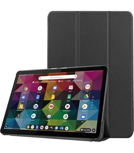 LiuShan Capa Compatível Com Lenovo Chromebook Duet, Capa Dobrável Fina