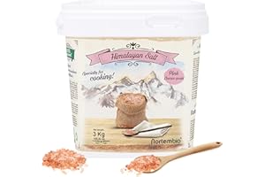 ‎NORTEMBIO Nortembio Rosa Himalaya-Salz 3 Kg. Grob (2-5 mm). 100% Natürliches Salz. Reich an Mineralien. Gesundes Kochen. Unraffiniert. Ohne Konservierungsstoffe. Aus Punjab Pakistan.