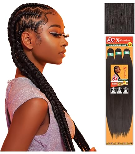 Outre X-Pression Twisted Up 3X Springy Afro Twist 24 – Häkelzöpfe, 21 Strähnen, 24 Zoll, Burgundrot/schwarz