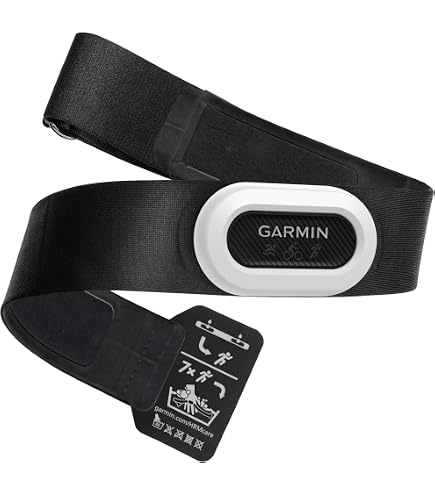 Ceinture Cardio Fréquencemètre Garmin HRM-Tri - Noir/Bleu - Compatible Montres Garmin (CR2032)