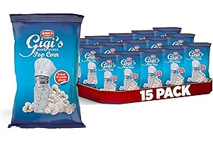 AMICA Chips | Gigi's Pop Corn di Mais, Snack Salati Scoppiati ad Aria, Con Olio di Semi di Girasole, 15 Pezzi x 100 gr