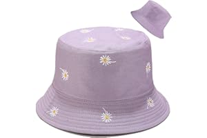 XYIYI Cute Bucket Hat Beach Fisherman Hats for Women, Reversible Double-Side-Wear
