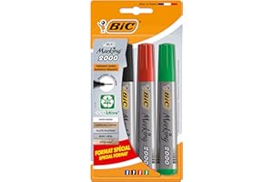 Bic TS-140401 Marking 2000 Pennarello indelebile punta tonda, confezione da 4