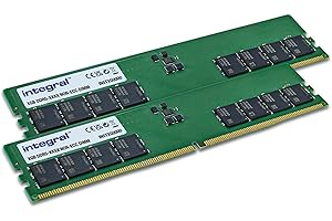 Integral 16GB Kit (2x8GB) DDR5 RAM 4800MHz DIMM Módulo de memoria para PC de escritorio