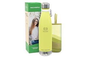 LG Luxury & Grace Borraccia Termica in Acciaio Inox 750 ml. Botiglia Termo senza BPA per Bevande Calde e Fredde. Sottovuoto a Doppia Parete e Senza Perdite. Borsa Portabile in Neoprene + Moschettone.