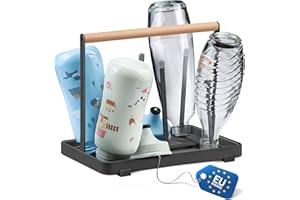 ‎D&D LIVING D&D Living All-in-One Flaschenhalter für SodaStream - Abtropfgestell für Flaschen Aller Art: Duo, Crystal, Easy, Trink- und Babyflaschen - Universal-Trockenständer (Metall, Schwarz)