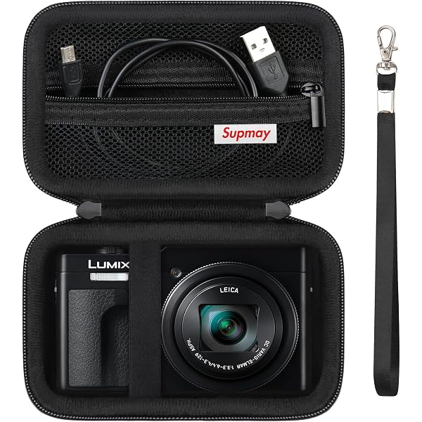 Navitech Black Camera Bag For Panasonic LUMIX ZS80D 4K Digital Camera