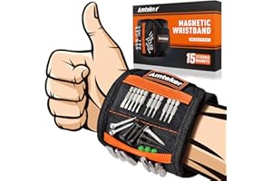 Amteker Gifts for Men Magnetic Wristband, Secret Santa Gifts for Men, Stocking Fillers for Men, Mens Gifts for Christmas, Dad Gifts, Gadgets for Men Gifts for Dad, Gifts for Men Who Have Everything