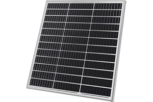 YANGTZE POWER Panneau Solaire Monocristallin - Photovoltaïque, Silicium, 100 W, Câble avec Connecteur MC4, Batterie de 12V - Module Solaire pour Camping-Car, Caravane, Bateau, Yacht, Jardin