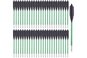 PMSM Frecce Balestra Bulloni Freccia di Alluminio 6.5 Pollici Frecce per Balestra per Balestra a Pistola da 50-80 libbre Target di Precisione,Piccola Caccia