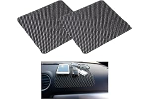 Tek Automotive Twin Pack - Non Slip Car Dashboard Mat, Multifunctional Anti Slip Car Phone Holder, Interior Accessories for Cars, 22 x 20cm